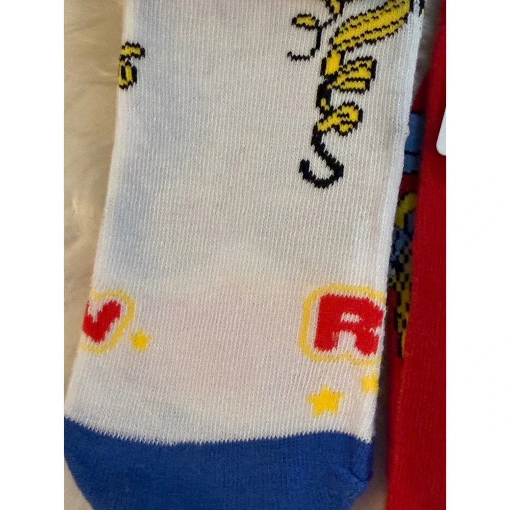 Rainbow Brite Twink 2 Pair Crew Socks Set Womens Shoe Size 6.5-12 New with Tags